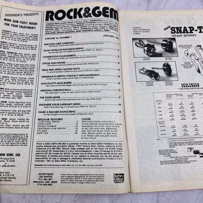 Lapidary Engineering Rockhounding - Rock & Gem Magazine - Jan 1982 M24