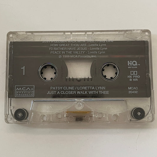 Patsy Cline/Loretta Lynn - Just a Closer Walk With Thee Cassette Tape TB6-OT2