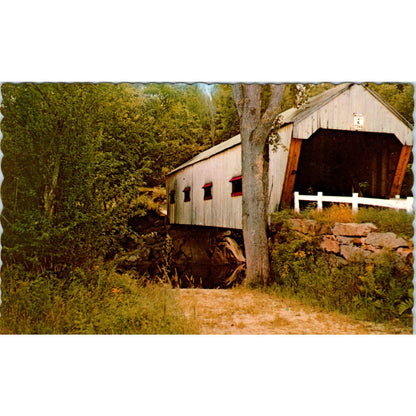 Dalton Covered Bridge #12 Warner New Hampshire Covered Bridge Postcard PC3