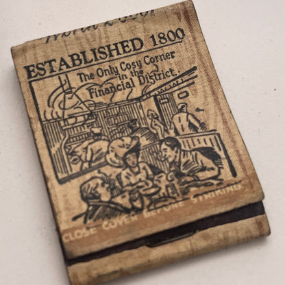 Ye Olde Chop House 118 Cedar St. NY H. Kramer Vintage Matchbook Cover TB8-MB-5