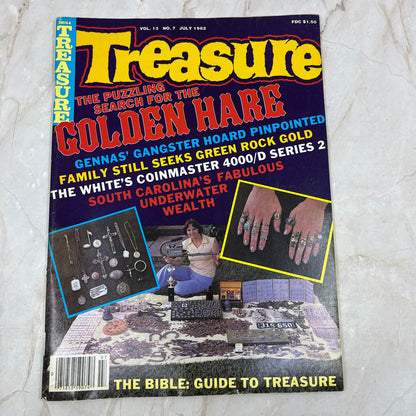 1982 July - Treasure Magazine - Treasure Hunting Metal Detecting Gold Coins M10