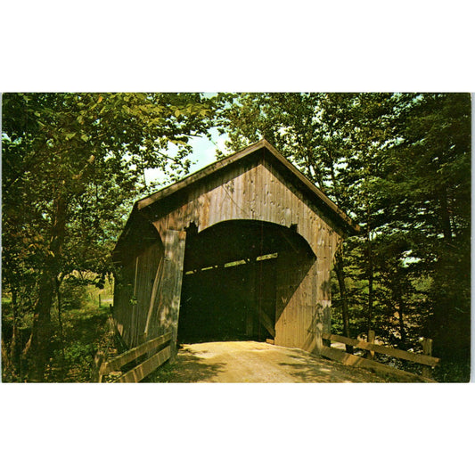 Belvidere Corners & Cambridge Junction Vermont Covered Bridge Postcard PC5