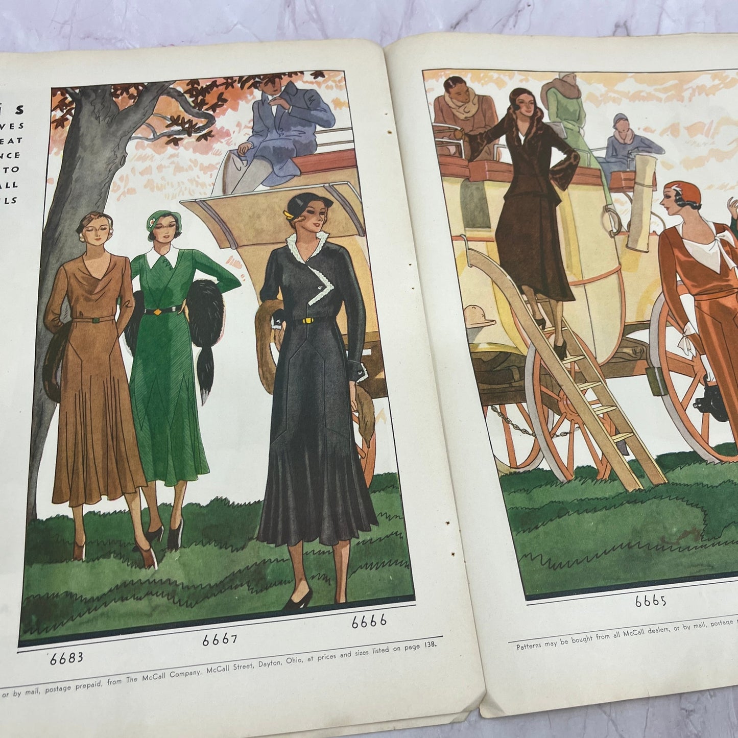 Just Back from Paris - Latest Women's Fashions Spread 6 Page 1931 Article V1-3