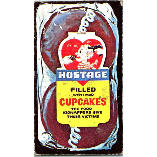 1967 Topps Wacky Packs Card Hostage Filled Cupcakes Die-Cut AE5