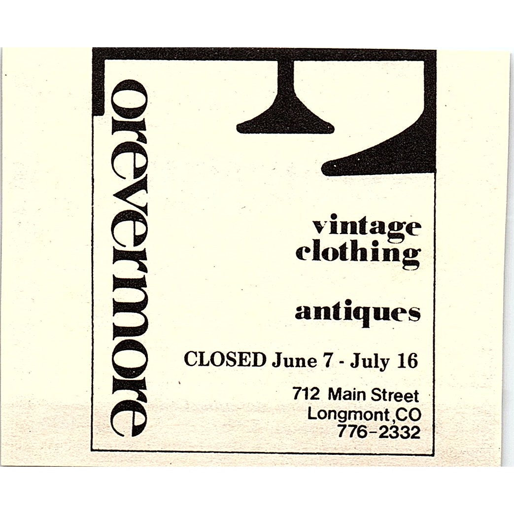 Atlantique Crossing Antiques Colorado Springs CO 1984 Ad AF9-M4