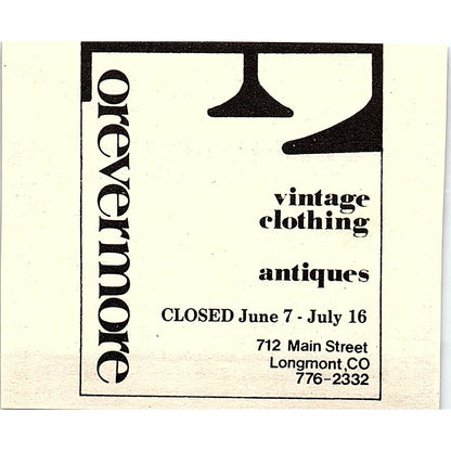 Atlantique Crossing Antiques Colorado Springs CO 1984 Ad AF9-M4