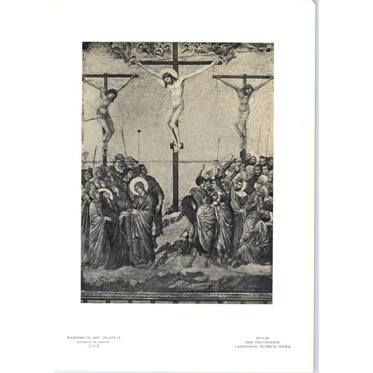 The Crucifixion - Duccio 1908 Victorian Art Print AB8-MA13