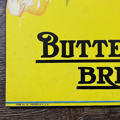 1930s Butter-Nut Bread Hanging Die Cut Advertising Sign 10x13 V3