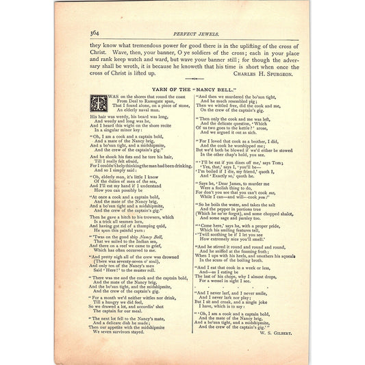 Yarn of the Nancy Bell - W.S. Gilbert 1884 Poem TA5-CJ-5