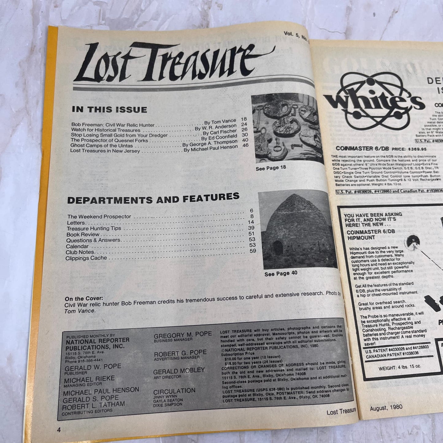 1980 Aug - Lost Treasure Magazine - Treasure Hunting Gold Prospecting M15