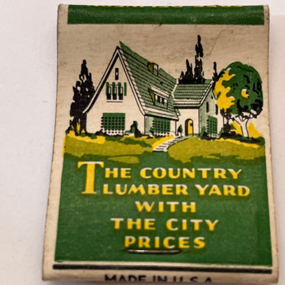 Island Coal & Lumber Co Medford Long Island New York Matchbook Cover TB8-MB3-10