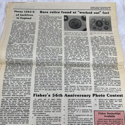 1987 Spring - Fisher M-Scope World Treasure News Newsletter Los Banos CA M11