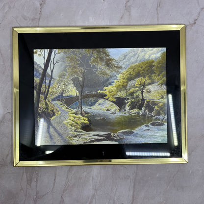 Vintage Chromatic Framed Art Print Sunlit Shallows Made in USA 8x10" TF4