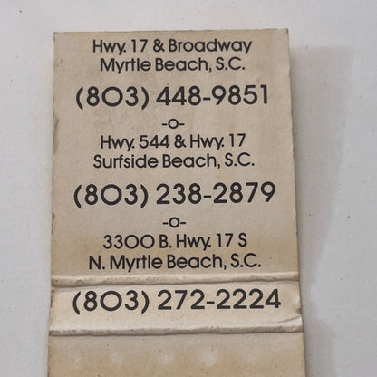 Mr. Sub Sandwiches Myrtle Beach SC Vintage Matchbook Cover MM2-8