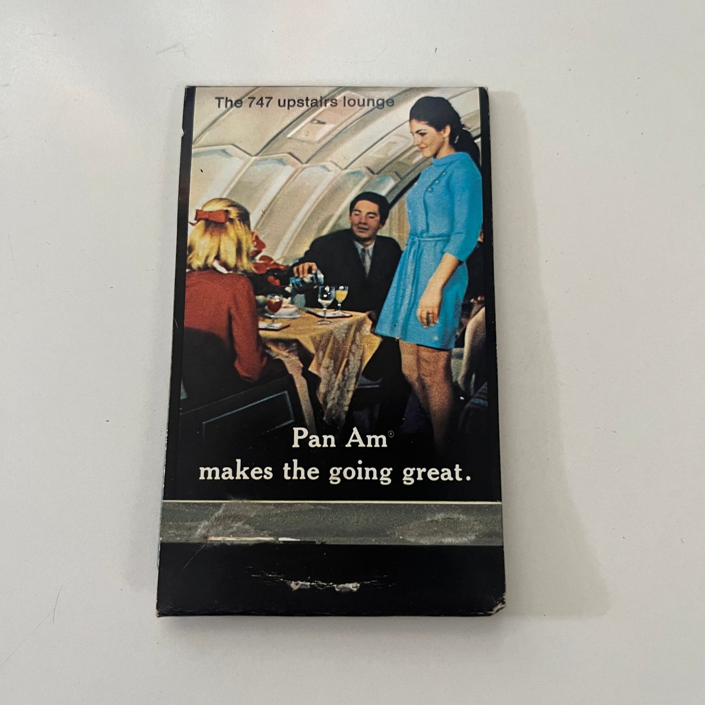 Pan Am Airlines 747 Popup Vintage Matchbook Cover TB7-MMZ4