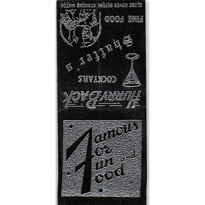 Schaffer's Lounge Meadville PA Vintage Matchbook Cover SC7-Y10