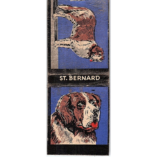 Saint Bernard Dog Collectible Vintage Matchbook Cover SF3-Y2