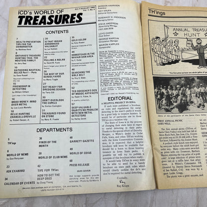 1982 Aug - ICD World of Treasures Magazine - Treasure Hunting Gold Rocks M16