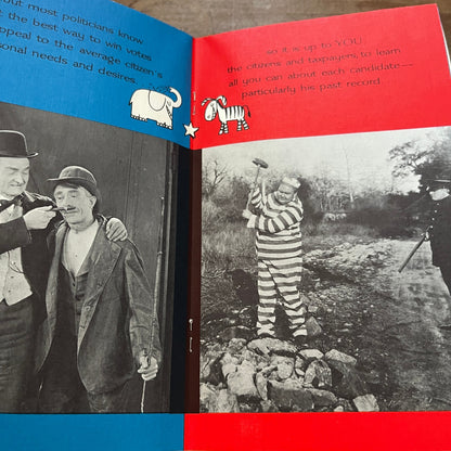 1968 The Political Picture (Elections Can Be Fun) Poli-Tick-Lers Booklet TH2-TB6