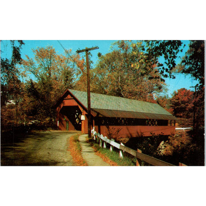 Creamery Bridge Brattleboro Vermont Covered Bridge Postcard PC7