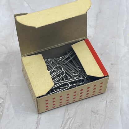 Vintage NOS Monarch Silverette Gem Clips Paper Clips 100/No.3 In Box SB3