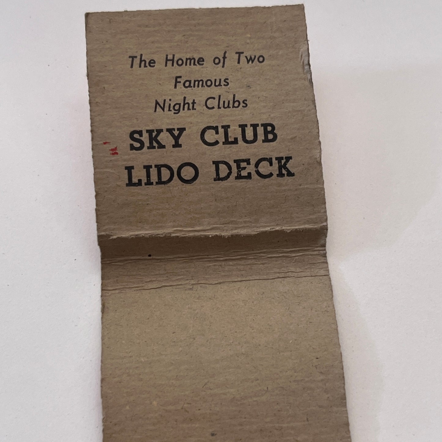 The Brant Inn Sky Club Lido Deck Burlington Ontario Vintage Matchbook TB8-MB-14