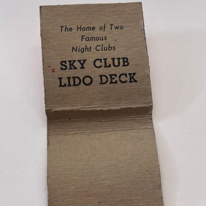The Brant Inn Sky Club Lido Deck Burlington Ontario Vintage Matchbook MM3-2