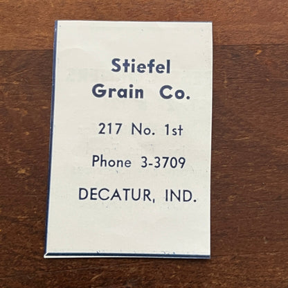 Stiefel Grain Co 217 No. 1st St Decatur Indiana 1964 Ad AG1-S10