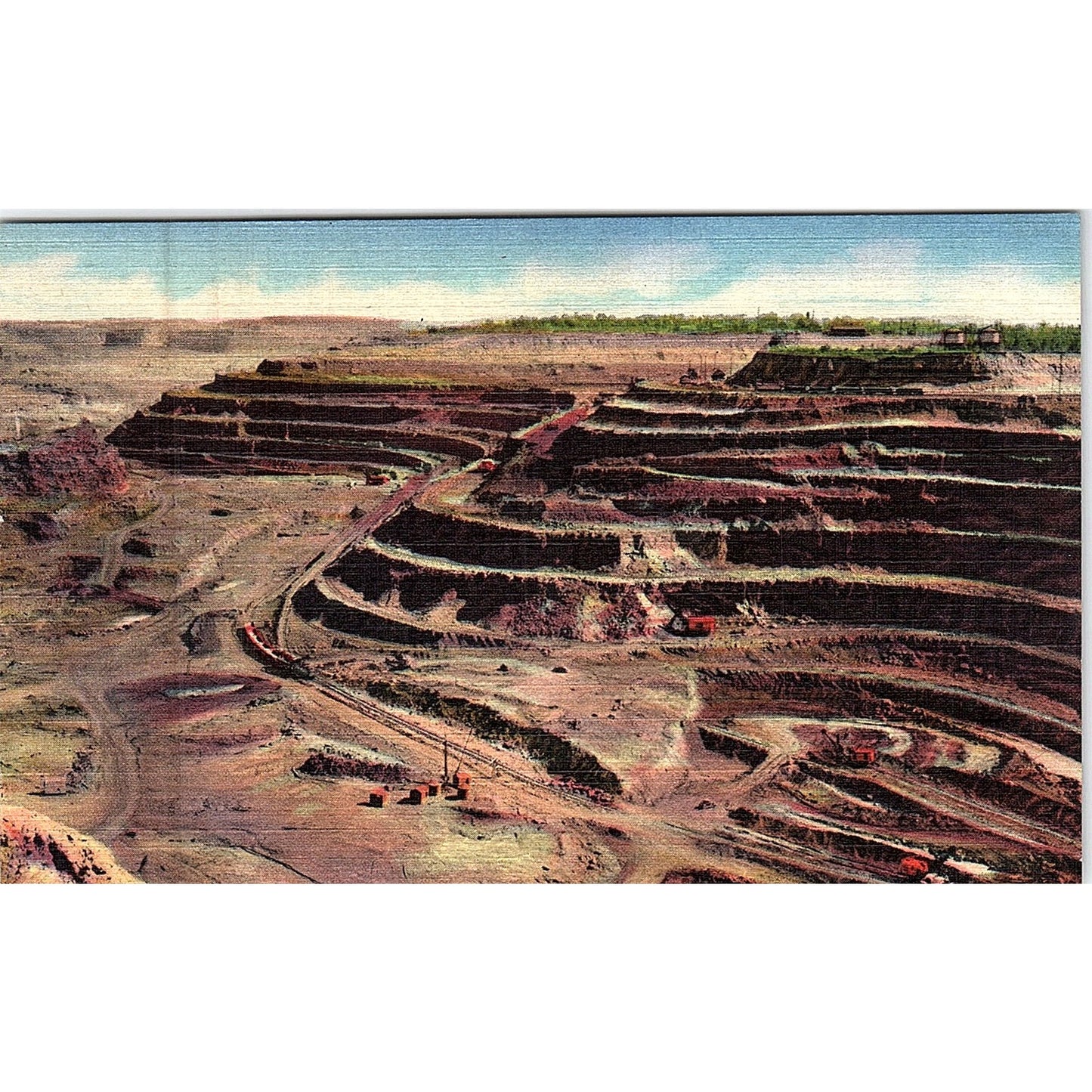 Hull-Rust-Mahoning Minnesota Iron Range at Hibbing Vintage Postcard PE18