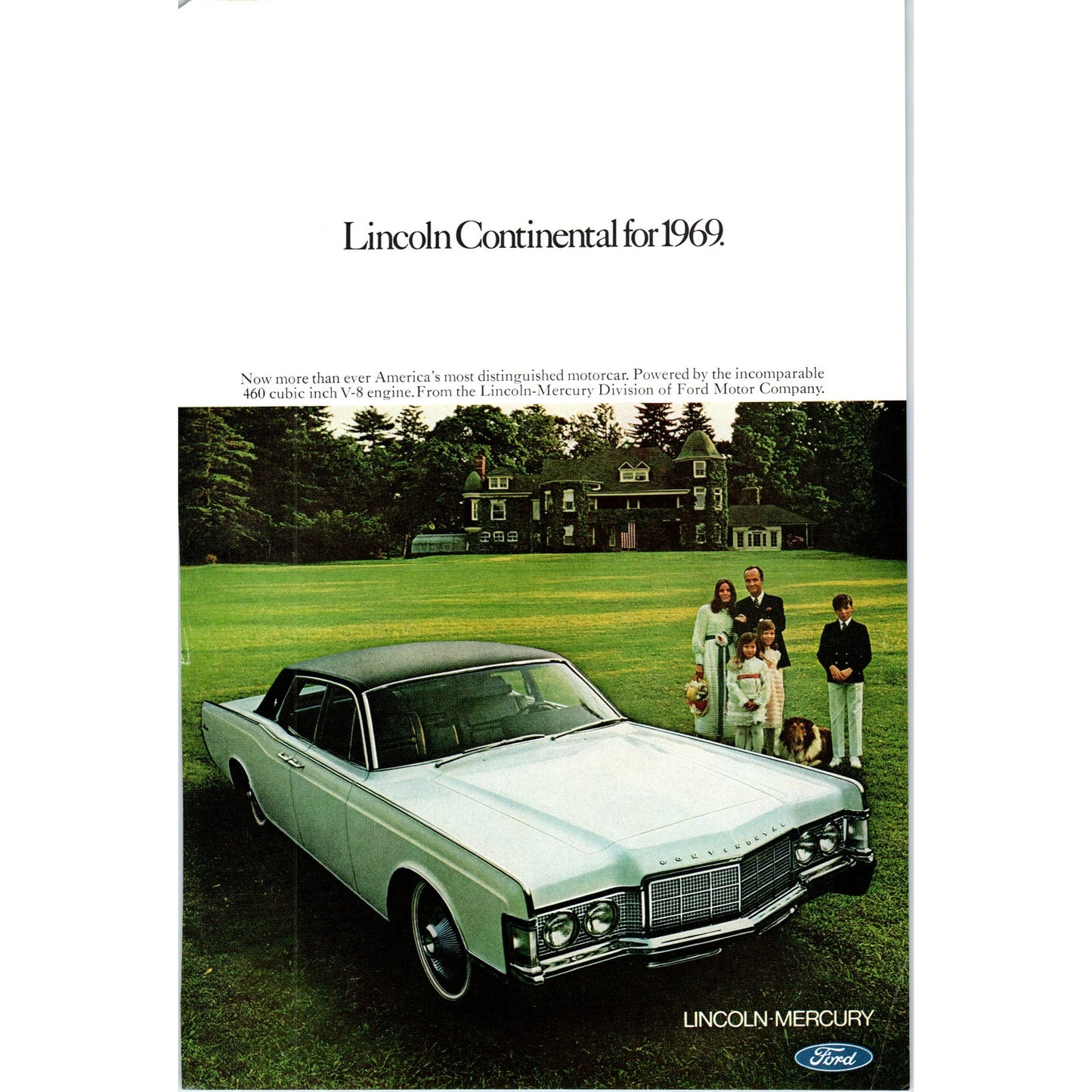 1969 Lincoln Continental Soft Top Automobile Car - Vintage Magazine Ad D20