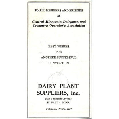 The Clarkson Coal Co St Paul, Dairy Plant Suppliers St Paul MN 1953 Ad AE9-DC2