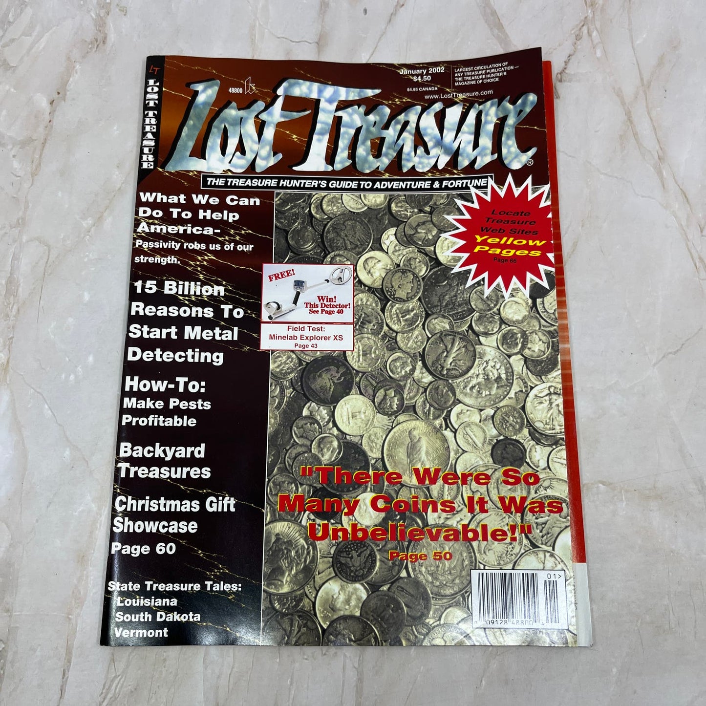 2002 Jan - Lost Treasure Magazine - Treasure Hunting Gold Prospecting M14