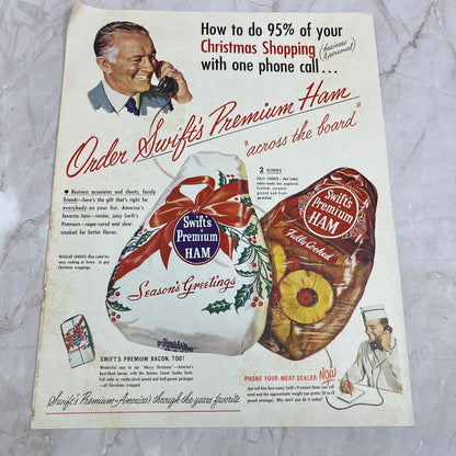 Swift's Premium Ham for Christmas 1951 Magazine Ad FL6-10