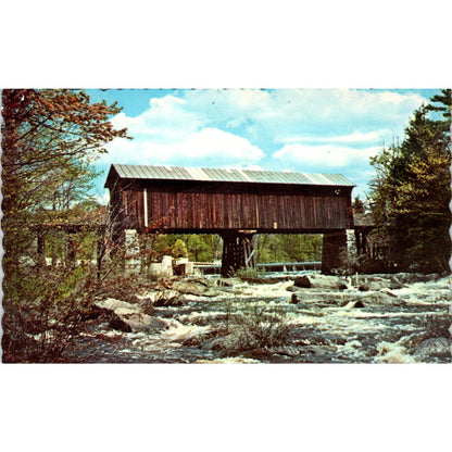 Contoocook River Bennington New Hampshire Covered Bridge Postcard PC3
