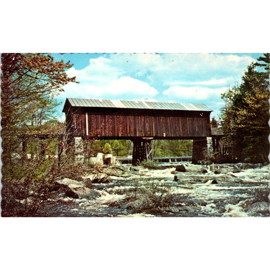 Contoocook River Bennington New Hampshire Covered Bridge Postcard PC3