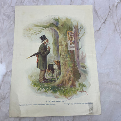 1923 Cream of Wheat An Old Wood Cut 10x13 Magazine Advertisement FL6-7