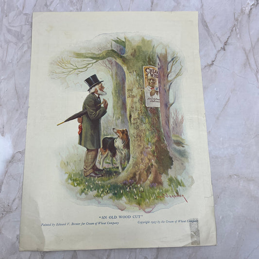 1923 Cream of Wheat An Old Wood Cut 10x13 Magazine Advertisement FL6-7