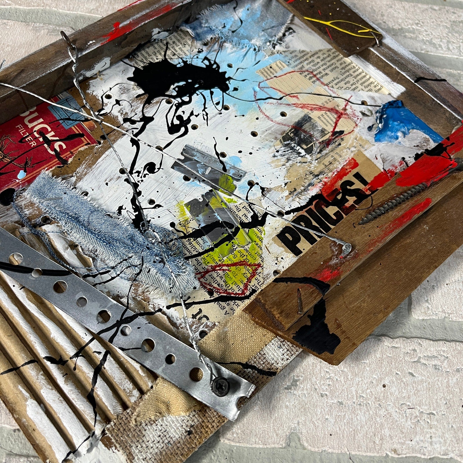 Original cheapest Abstract Collage Art