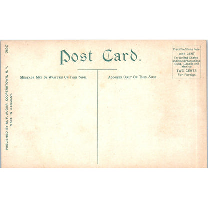 c1910 Christ Church Cemetery Cooperstown NY Original Postcard PC10