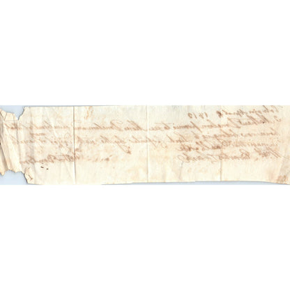 1813 Handwritten Receipt Colrain MA Mathew Donelson Erastus Clark AE6-12