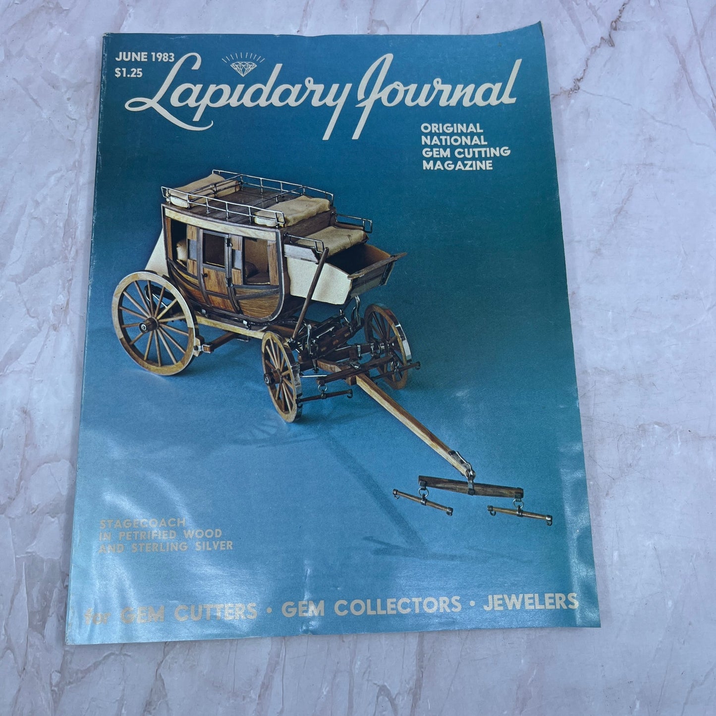 Stagecoach Petrified Wood & Sterling Silver - Lapidary Journal - Jun 1983 M25