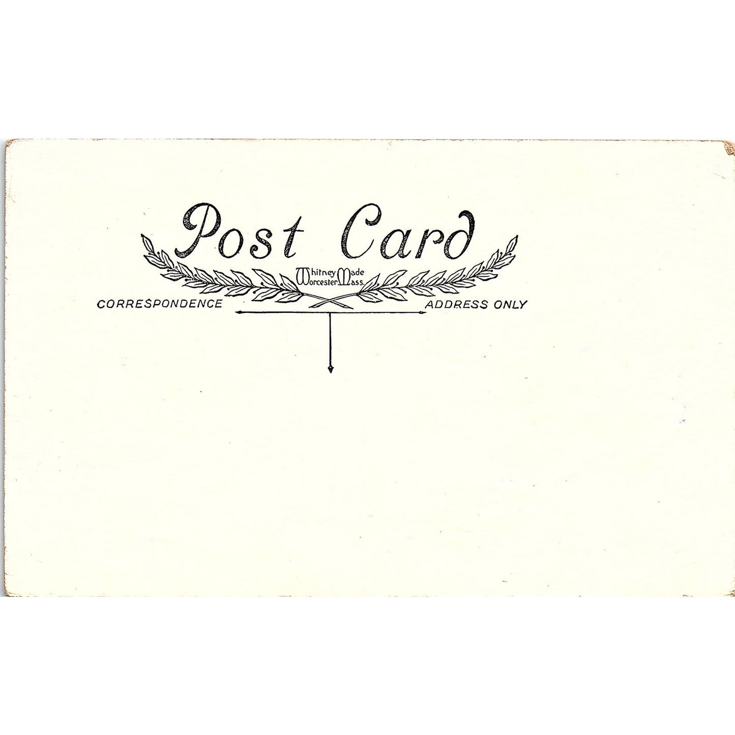 Santa Christmas Whitney Made Worcester MA Embossed Antique Postcard PE1