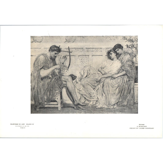 A Musician - Moore c1905 Art Print D12