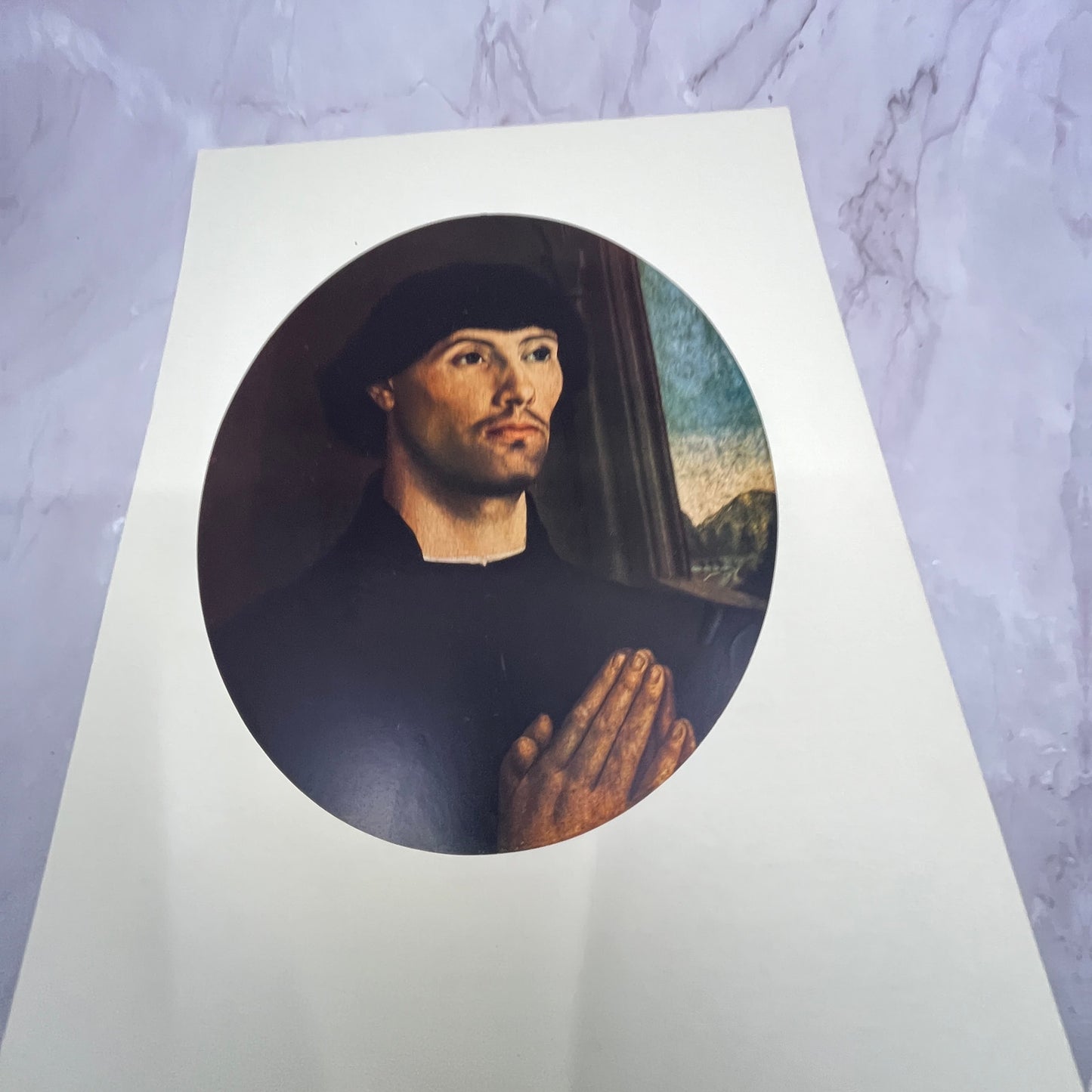 Portrait of a Man - Hugo van der Goes Lithograph 10x14" Art Print V22