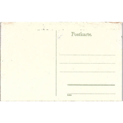 Coblenz Deutsches Eck Kaiser Wilhelm-Denkmal German Antique Postcard PE9