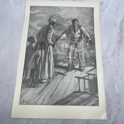 Unwelcome Visitor - African American Family - 1904 A.B. Frost Art Print V14-3