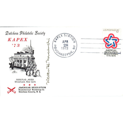 1973 Kapex Beekman Arms Rhinebeck Poughkeepsie NY Postal Cover TI5-PC1