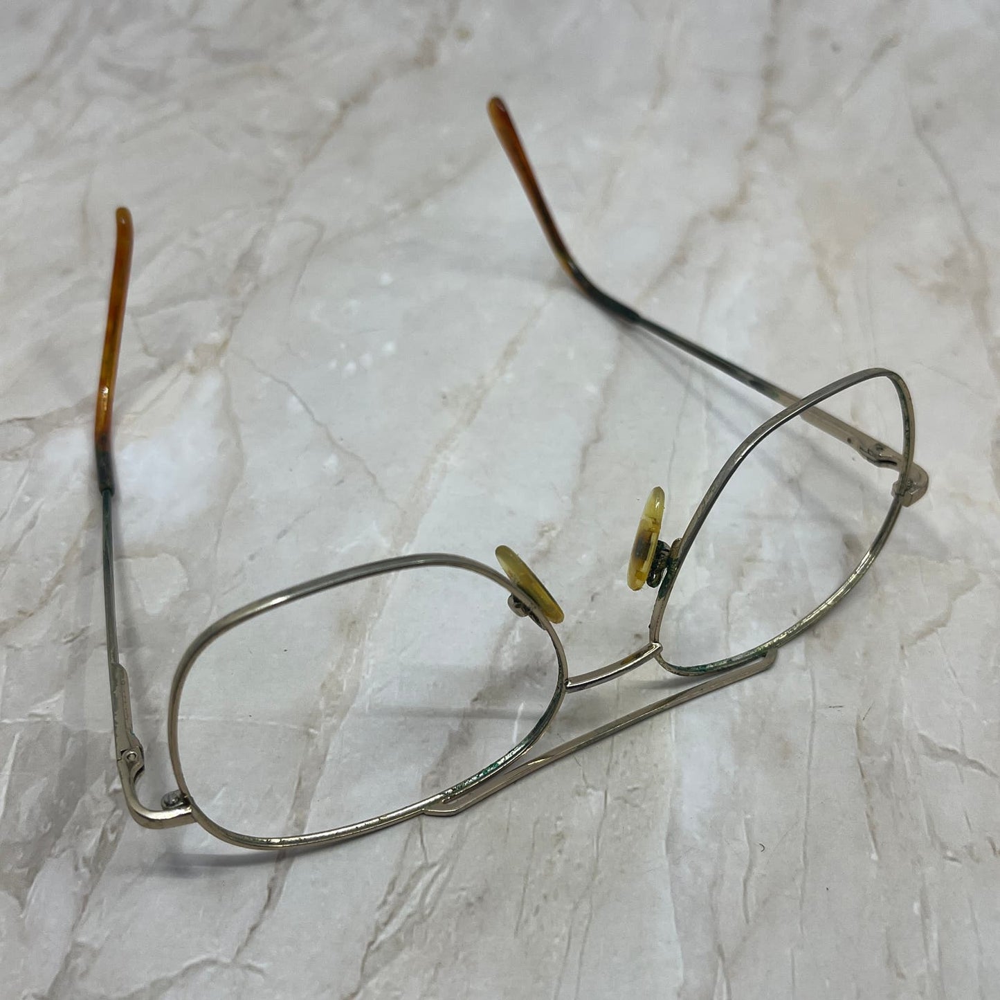 Retro Men’s Gold Tone Flex Aviator Sunglasses Eyeglasses Frames TD7-G3-1