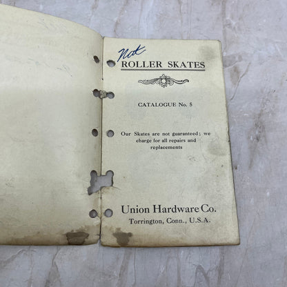 1923 Union Hardware Co. Roller Skates Catalog No. 5 Torrington CT TG9-E1