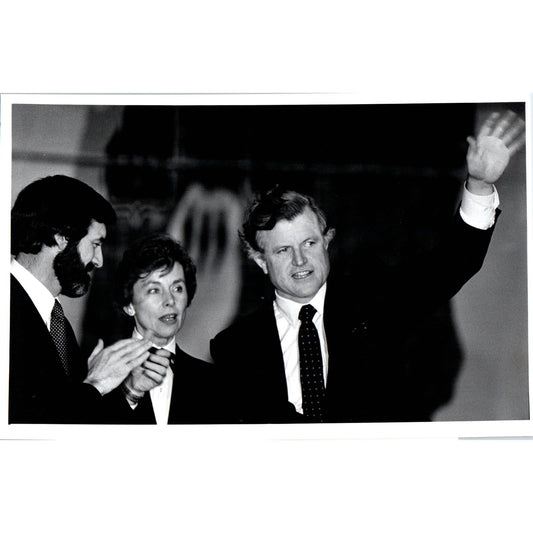 Ted Kennedy, Rick Nolan, Joan Growe Campaign in MN 1979 7x10 Press Photo D1-P